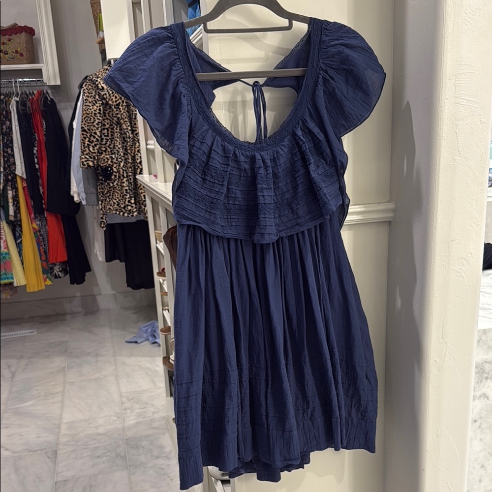 Free People Open Back Mini Dress